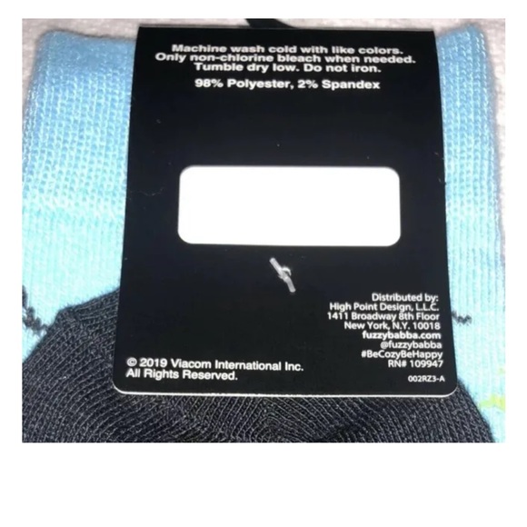 MTV Crew Socks 1 Pair Men’s 6.5-12 Black Blue w Logo Spring Break ‘88 Music NEW! - Picture 4 of 6